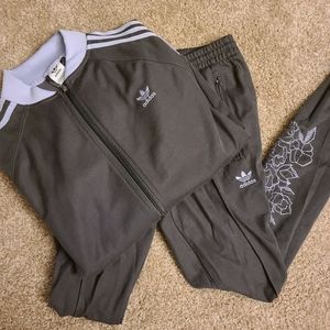 Limited Edition Adidas Grey&Lilac Tracksuit Set